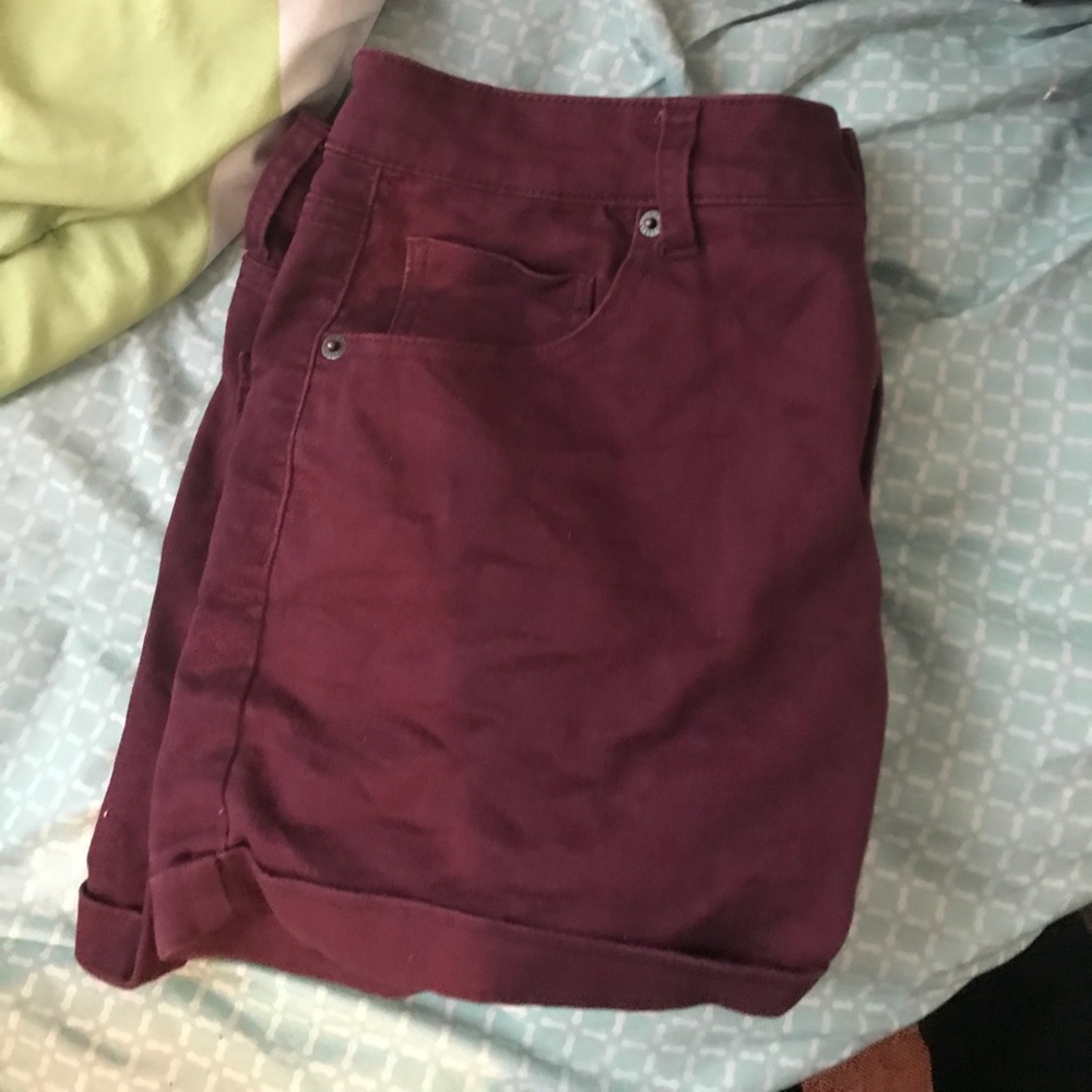 aeropostale shorts maroon